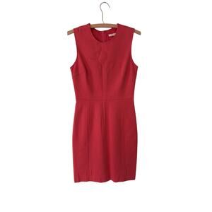 Trina Turk Women’s Medium Coral Sleeveless Dress (Light Blemish On Skirt)